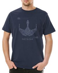 Urban Backwoods - Print- Prey Bluebrint T-Shirt Raumschiff Star Spaceship Sci-Fi Bauplan - Lyst