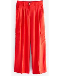 Next - Schicke Utility-Cargohose mit weitem Bein (1-tlg) - Lyst