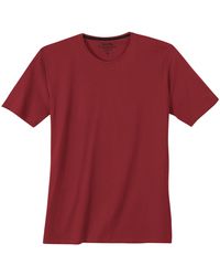 Redmond - Rundhalsshirt Basic T-Shirt paprikarot Übergröße Rundhals - Lyst