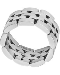 Fossil - Fingerring Schmuck Geschenk Edelstahl Ring Arden - Lyst