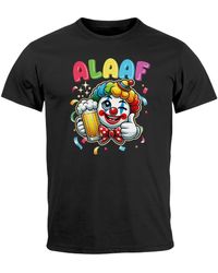 MoonWorks - T-Shirt Fasching Karneval Clown Alaaf Helau Verkleidung Last mit Print - Lyst