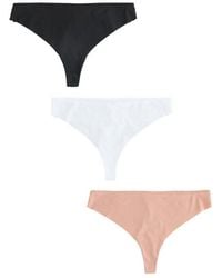 Next - String Nahtlose Slips Mit Spitze Im 3Er-Pack, Tanga (3-St) - Lyst