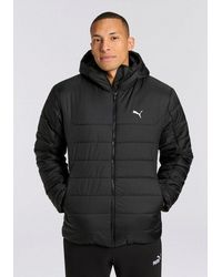 PUMA - Winterjacke Ess Hooded Padded Jacket Mit Kapuze, Minimalistisches Design, Hoher Tragekomfort - Lyst