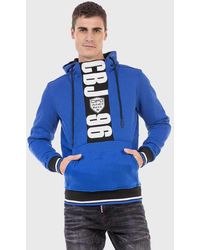 Cipo & Baxx - Kapuzenpullover Sweatshirts mit Markenprint - Lyst