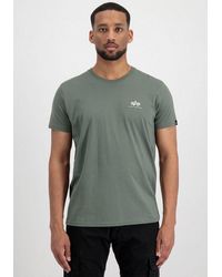 Alpha Industries - Rundhalsshirt BASIC T SMALL LOGO - Lyst