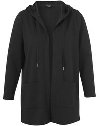 Via Appia Due - Kapuzenstrickjacke aus Jersey und mit aufgesetzten Taschen - Lyst