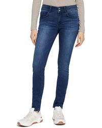 Tom Tailor - Fit- Skinny Jeans Mid Waist Stretch ALEXA 6289 in Dunkelblau - Lyst