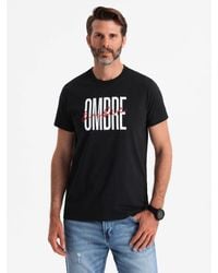 Ombre - Print- -T-Shirt aus Baumwolle mit Doppellogo - Lyst