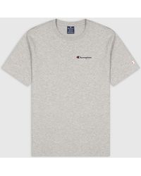 Champion - Kurzarmshirt Crewneck T-Shirt NOXM///WHT/NNY - Lyst