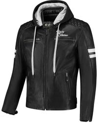Rusty Stitches - Motorradjacke Jari Hooded V2 Motorrad Lederjacke - Lyst