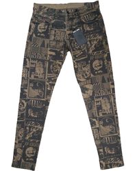 DIESEL - Comfort-fit-Jeans D-Strukt 009GB (All-Over-Print, Braun Schwarz) 5-Pocket-Style, Stretch - Lyst