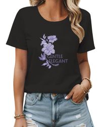 PYL - Kurzarmbluse Bequemes Sommer Casual Kurzarmshirt mit Blumen Druck Bequem für Freizeit und Büro,Strandurlaub - Lyst