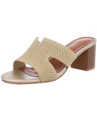 Ital-Design - Elegante Schwarze Plateau-Sandalen Für Damen Mit Blockabsatz Pantolette (89372338) Blockabsatz Sandalen & Sandaletten - Lyst