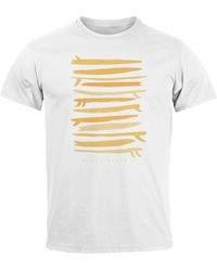 Neverless - T-Shirt Surfboards South Beach California USA Sommer Surfing Fa mit Print - Lyst