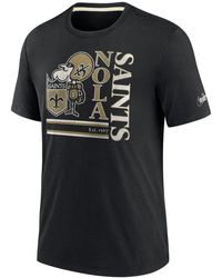 Nike - Print-Shirt TriBlend Retro New Orleans Saints - Lyst