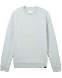 Tom Tailor - Sweatshirt structured crewneck sweater - Lyst