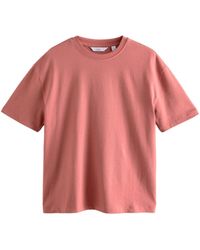Next - Relaxed Fit T-Shirt aus 100 % schwerer Baumwolle (1-tlg) - Lyst