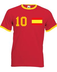 Youth Designz - Spanien T-Shirt im Fußball Trikot Look mit trendigem print - Lyst