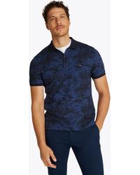 Tommy Hilfiger - Poloshirt ALL OVER PRINT LINEN REG POLO mit Palmenprint - Lyst