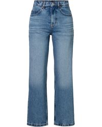 BOSS - ORANGE -- Barrel Rise Hochbund High Waist Premium Denim Jeans mit BOSS Metallschriftzug - Lyst