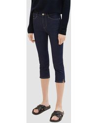 Tom Tailor - Caprihose Capri Denim Jeans Shorts KATE SLIM 5314 in Blau - Lyst