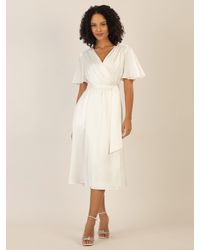 Apart - Midikleid us mattschimmerndem Satin - Lyst