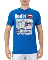 Geo Norway - T- Casual Kurzarm Shirt bajiami Men (1-tlg) mit auffälligen Prints - Lyst
