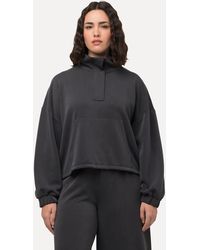 Ulla Popken - Sweatshirt Stehkragen Oversized Langarm - Lyst