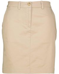 GANT - Minirock mit Bio-Baumwolle CHINO SKIRT - Lyst