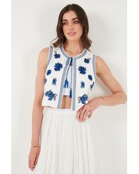 LELA - Anzugweste Regular Fit - Lyst