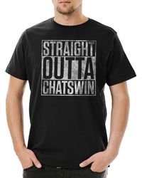 Urban Backwoods - Print- Straight Outta Chatswin T-Shirt Suburgatory Fun TV Series - Lyst