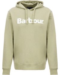 Barbour - Sweater Hoodie Logo Popover - Lyst