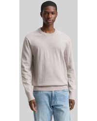 Tom Tailor - Strickpullover Pullover & Strickjacken Basic Strickpullover Aus Baumwolle - Lyst