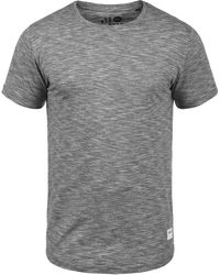 Solid - Rundhalsshirt SDFigos Kurzarmshirt mit Melierung - Lyst
