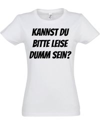 Youth Designz - "KANNST DU BITTE LEISE DUMM SEIN?" T-Shirt Lustigen Print mit lustigem Spruch für - Lyst