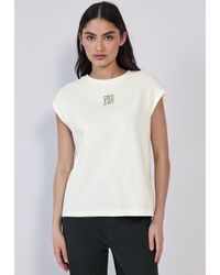 STREET ONE STUDIO - T-Shirt mit leichten Raffungen an den Seiten - Lyst