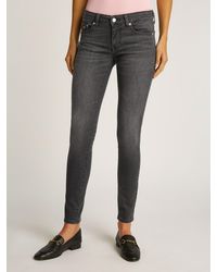 Tommy Hilfiger - Tommy Skinny-fit-Jeans SOPHIE LW SKN mit Logo-Badge, in Knöchellänge - Lyst
