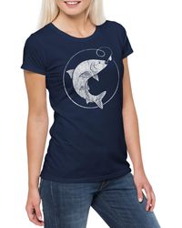 Urban Backwoods - Print- Fishing II T-Shirt Fischen Fischer Fish Angelrute Angler Angeln - Lyst