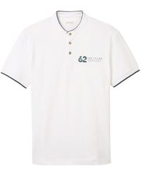 Tom Tailor - T-Shirt detailed stand-up polo - Lyst