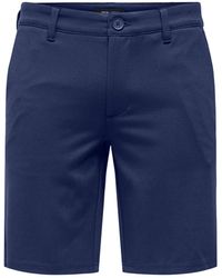 Only & Sons - Chinoshorts Shorts Bermuda Pants Sommer Hose 7413 in Blau - Lyst