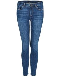 Opus - Skinny-fit-Jeans Hose Denim Elma strong blue - Lyst