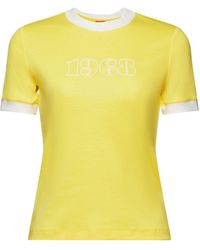 Esprit - Logo-T-Shirt aus Baumwolljersey (1-tlg) - Lyst