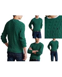 Ralph Lauren - Strickpullover POLO Cable Knit Sweater Zopfstrick Knitwear Pullover Pull - Lyst
