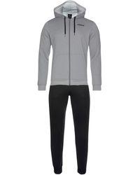 adidas Trainingsanzug »MEN TRACKSUIT LINEAR HOODY« (Set, 2-tlg) - Grau