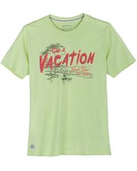 Redfield - Rundhalsshirt Übergrößen T-Shirt Vacation lime - Lyst