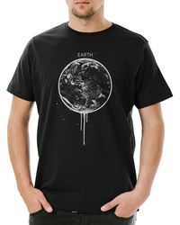 Urban Backwoods - Print- Dripping In Space T-Shirt Naturschutz Öko Save Eco Planet - Lyst