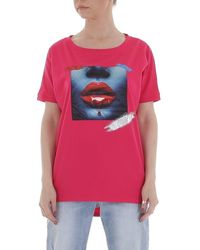 Ital-Design - Freizeit Print Stretch T-Shirt in Pink - Lyst