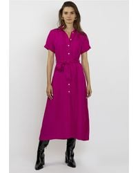 FRESHLIONS - Jerseykleid Long Button up mit langem Schnitt - Lyst