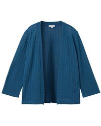Tom Tailor - T-shirt loose knit cardigan, Moss Blue - Lyst