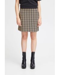 Ichi - Minirock IHKATE HOUNDSTOOTH SK Modischer Rock passen zum Blazer - Lyst